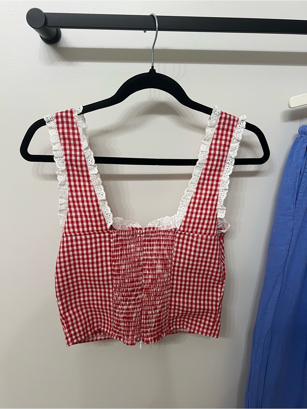 CUTE Coquette Red Gingham Top - Picture 5 of 6